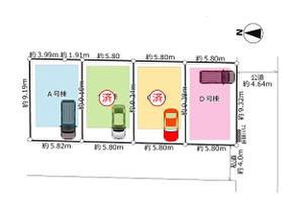 本物件は A 号棟になります。