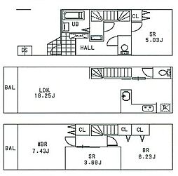 B号棟鶴見区新築戸建 駅徒歩4分 LDK18帖以上