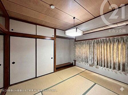 和室6帖・その1 ※家具消し処理画像