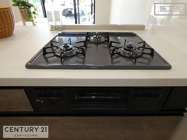 施工例　ガスコンロ