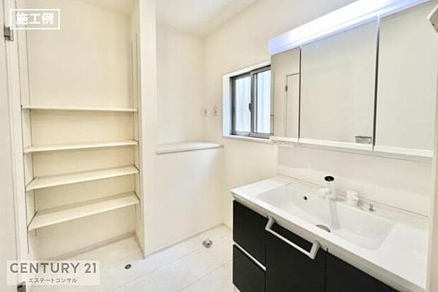 施工例　洗面脱衣室