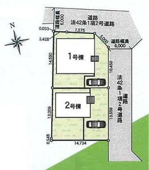 1号棟　角地です