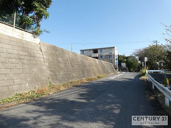 南西側道路。車通りの少ない閑静な住環境♪