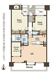 間取図画像 2LDK