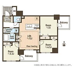サニーコート八王子第2 2SLDKの間取図画像