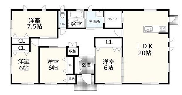 4LDK・オール電化平屋住宅!