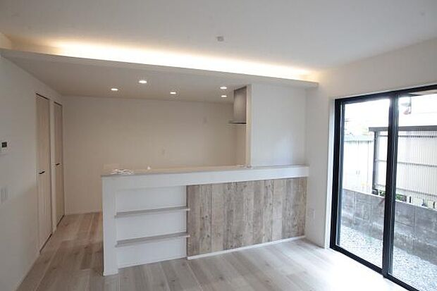 対面キッチンいつも家族の様子がわかります