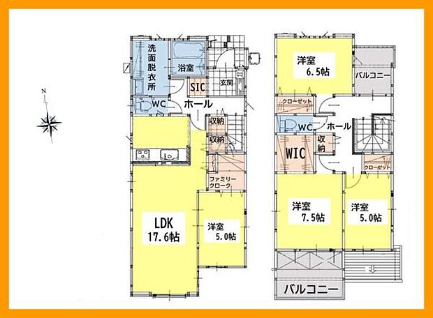 4LDK！駐車場2台！