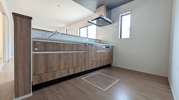 ゆとりあるキッチンで料理も楽しくなるはず