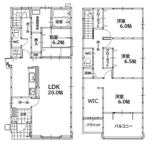 4LDK！駐車場3台！