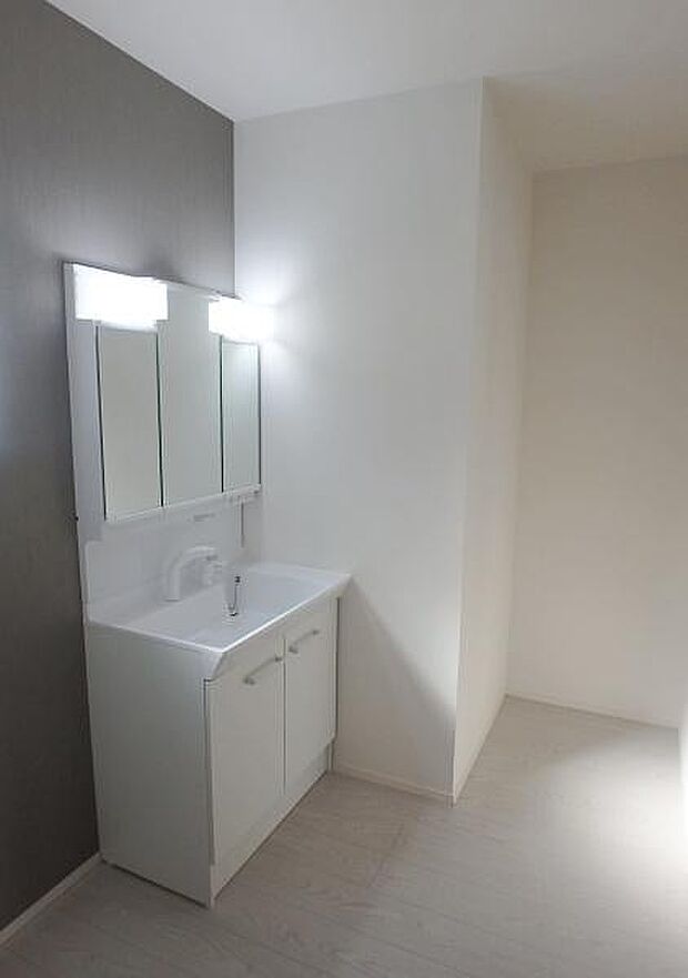 慌ただしい朝にもゆとりの洗面台