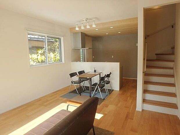 対面キッチンいつも家族の様子がわかります