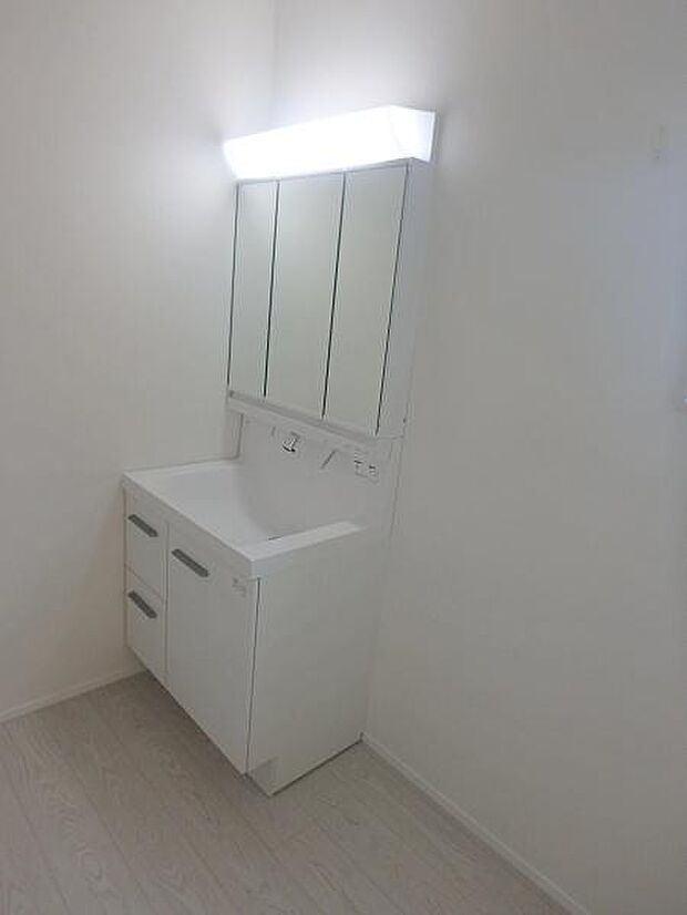 慌ただしい朝にもゆとりの洗面所
