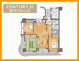 サンライフ東王子 3LDKの間取図画像