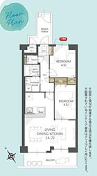 間取図画像 2LDK