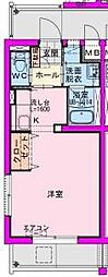 FUKUNASU 江平東 ワンルームの間取図画像
