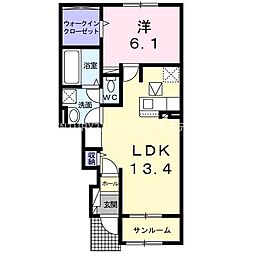 間取図画像 1LDK