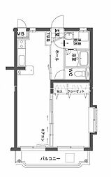 ユーミー波島 1LDKの間取図画像