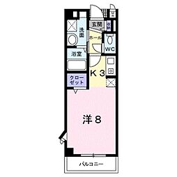 間取図画像 1K