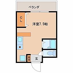 ジョイス2 ワンルームの間取図画像