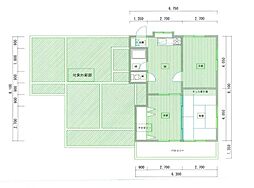 タムラコーポ 3DKの間取図画像
