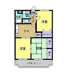 ユーミー青柳1号館 3DKの間取図画像