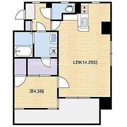 J-7 1LDKの間取図画像