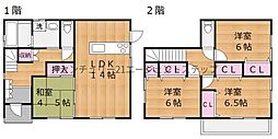 高岡町飯田中古 4LDKの間取り