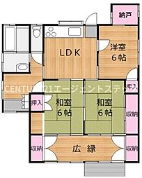 高岡町下倉永中古 3LDKの間取り