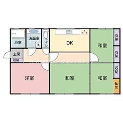 清武町今泉甲中古 4DKの間取り