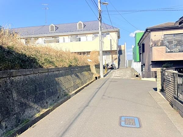 見晴らしの良い前面道路