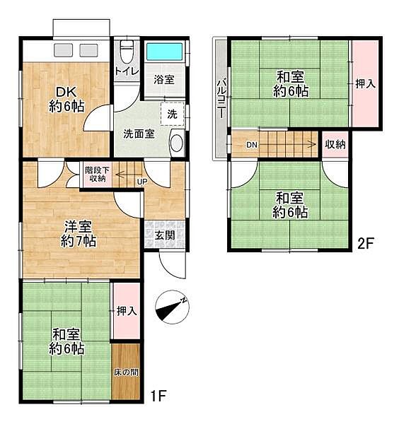 全居室6帖以上！