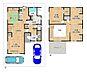 間取り：便利な設備・収納充実のオール電化住宅