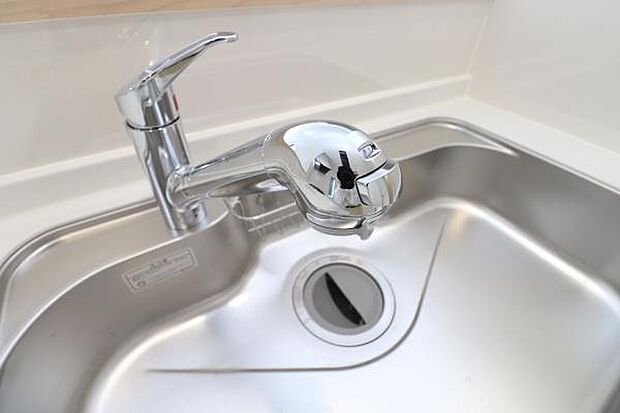 浄水器一体型シャワー水栓が標準装備！毎日おいしいお水が手軽にたっぷり使えます。