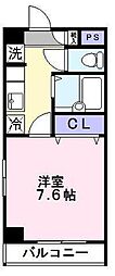 レストマンション 1Kの間取図画像
