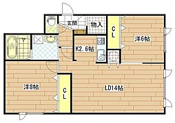 間取図画像 2LDK