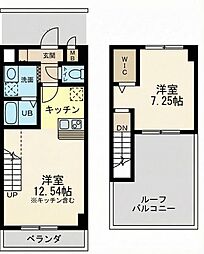 DJひたち野3 1LDKの間取図画像