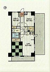 ライオンズマンション三郷第5 3LDKの間取図画像
