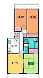ラフィーヌ横浜片倉町 3LDKの間取図画像