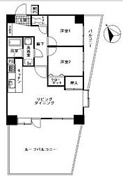ライオンズマンション羽沢町第3 2LDKの間取図画像