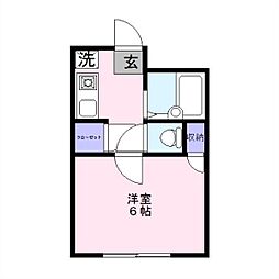 NIビル 1Kの間取図画像