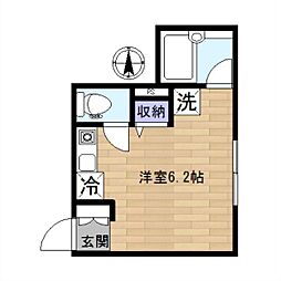 アプリーレ川崎 ワンルームの間取図画像