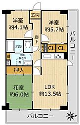 間取図画像 3LDK