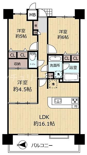間取りを拡大表示