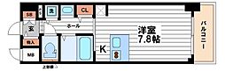 プレサンス本町リアルシティ 1Kの間取図画像