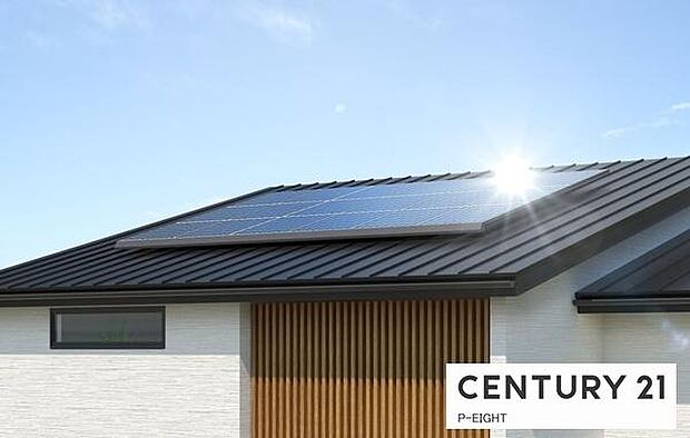 太陽光発電パネルが標準搭載です!(※イメージパース)