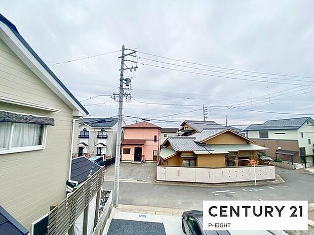 バルコニーから見える景色です!