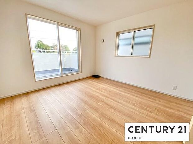 バルコニーに面している明るい部屋です！