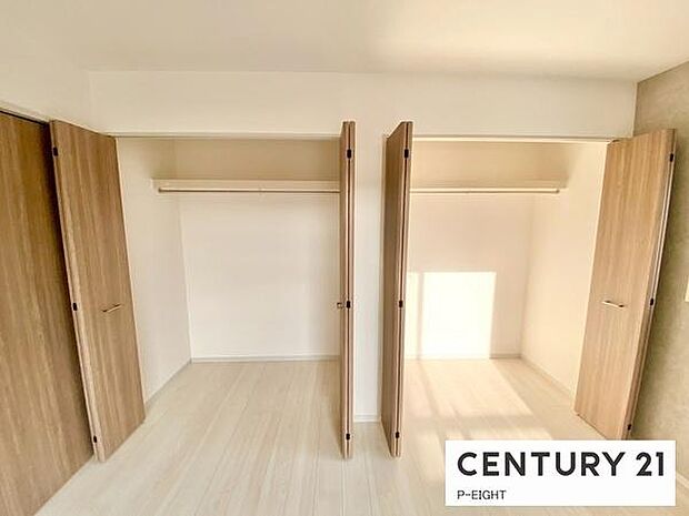 広めのクローゼットでたくさん収納できます!