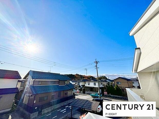 バルコニーから見える景色です！